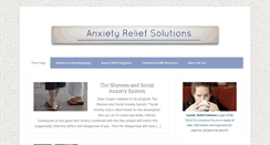 Desktop Screenshot of anxietyreliefsolutions.com